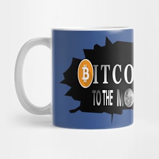 bitcoin to the moon crypto logo 2019 Mug